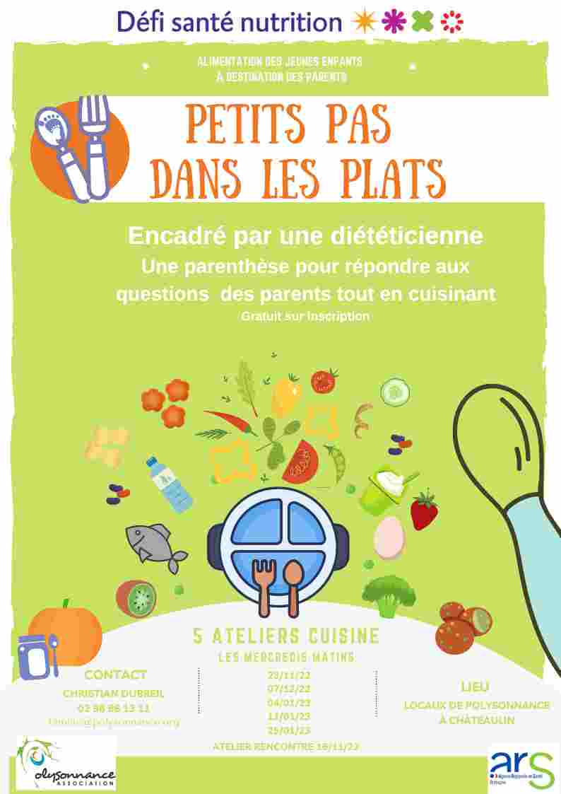 affiche petits pas dans les plats