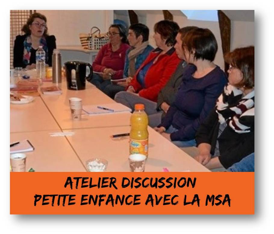 atelier discussion sur l'alimentation des jeunes enfants auprès des professionnels de la petite enfance