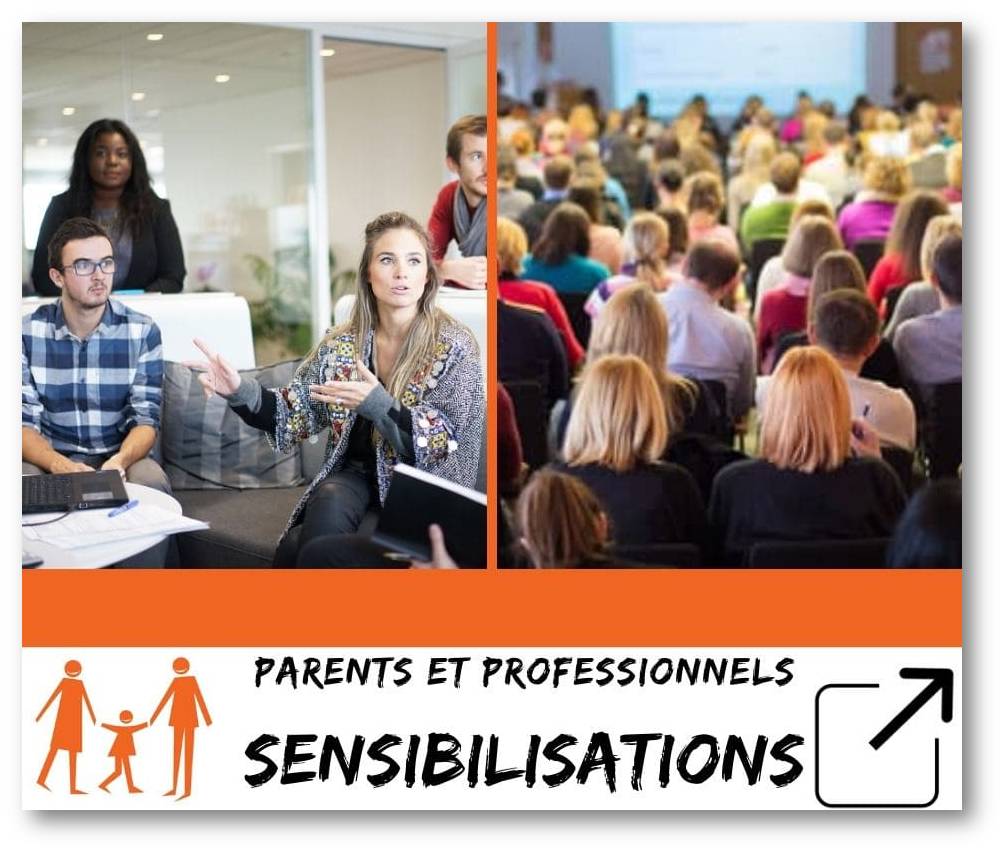 accès à lapage sur la sensibilisation sur l'alimlentation des enfants auprès des parents et des professionnels de l'enfance