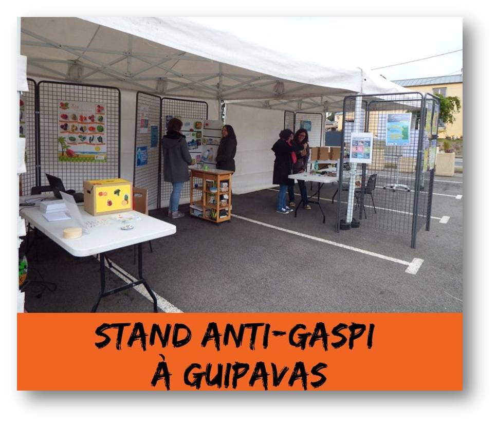 stand sur l'alimentation anti-gaspi lors d'un évènement sur le développement durable 