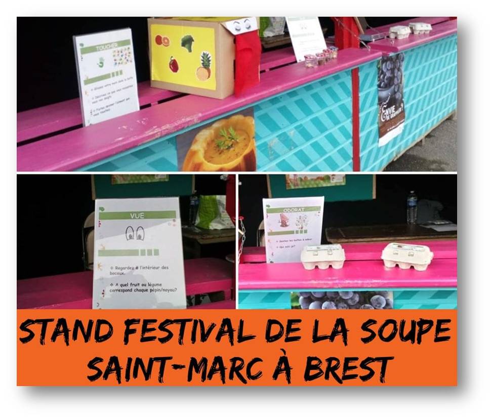 stand sur l'alimenatation lors d'un évènement : festival de la soupe