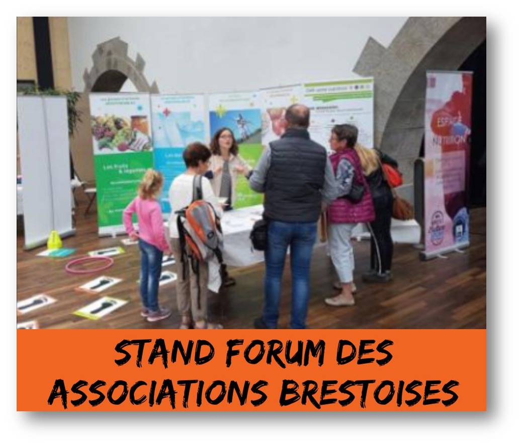 stand sur l'alimentation et l'activité physique lors du forum des associations à brest